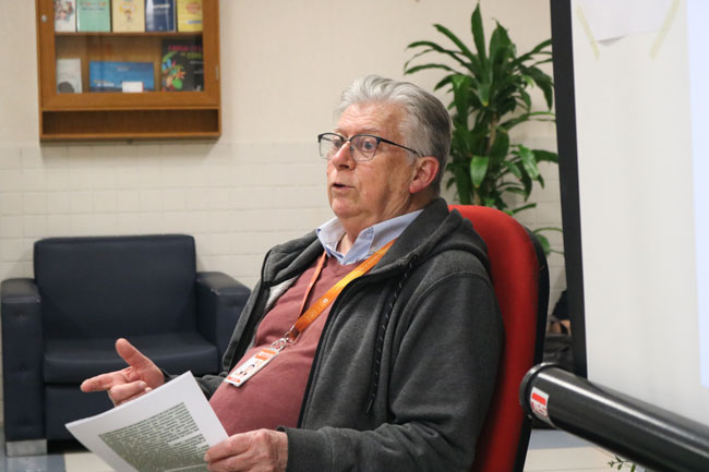 Prof. Dr. Domingos Zamagna durante tradicional evento “Nas pegadas da Bíblia”