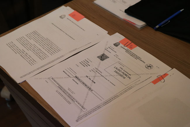 Documentos do caso utilizado para simulação.