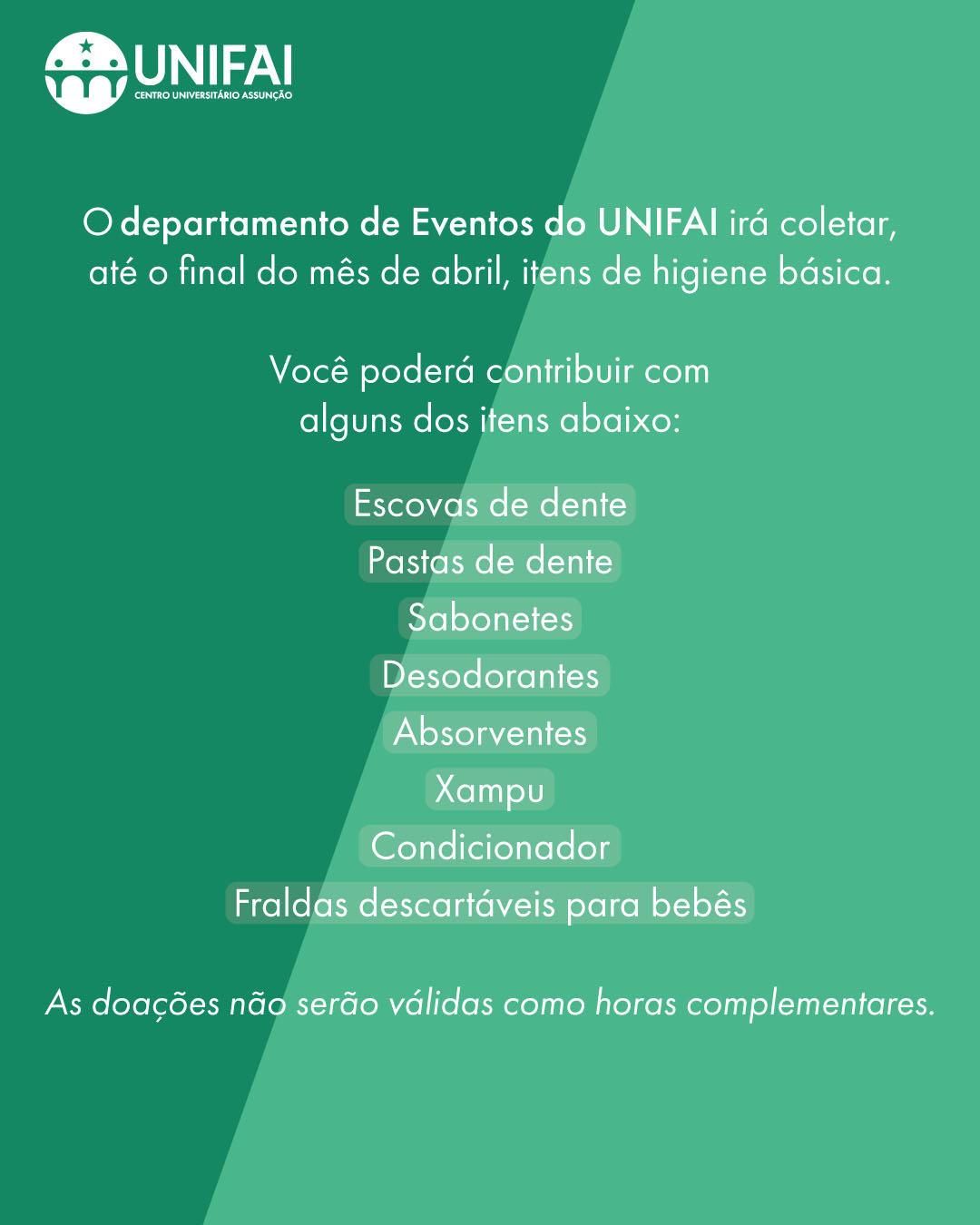 Imagem ilustrativa Campanha: Ajude o trabalho da paróquia de São Miguel Arcanjo! Doe itens de higiene para a população em situação de rua